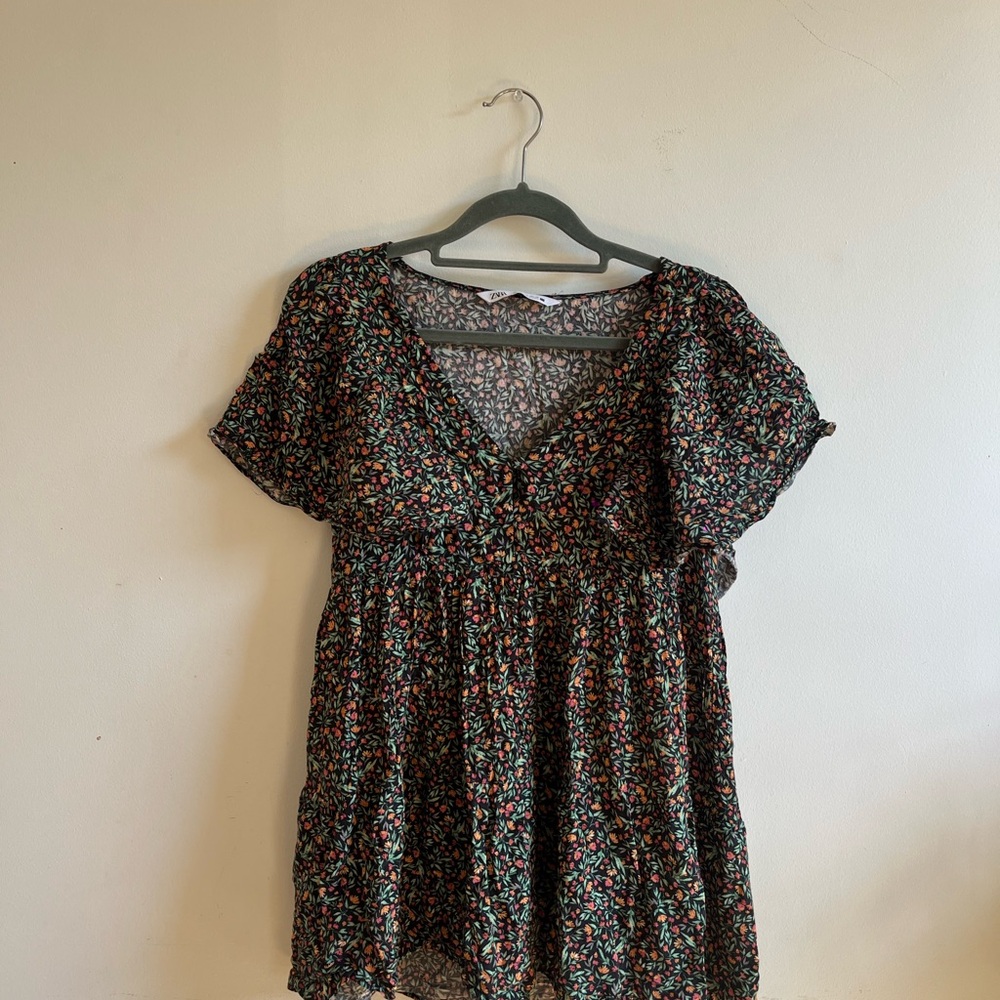 Zara Multicolor Floral Dress